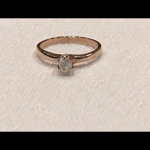 Antique 14k Ring With Diamond